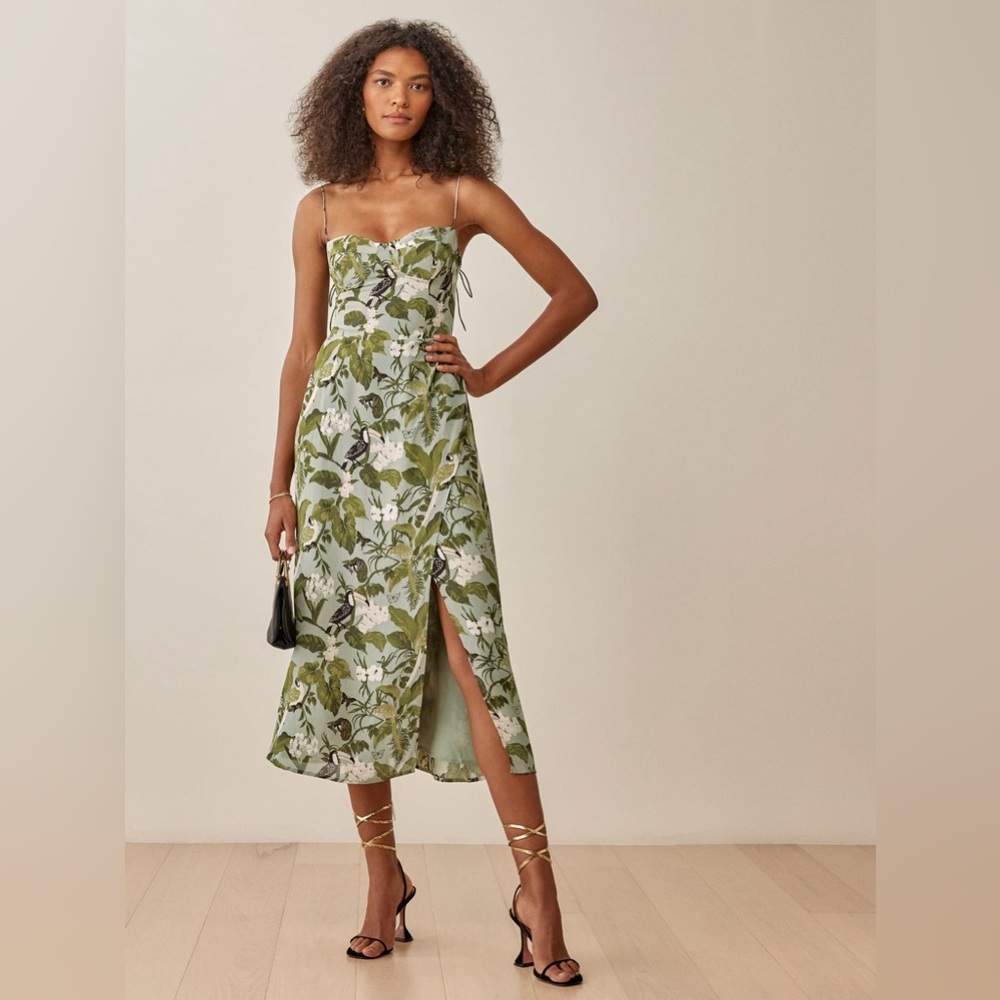REFORMATION Kourtney Dress in Tropical LIKE NEW